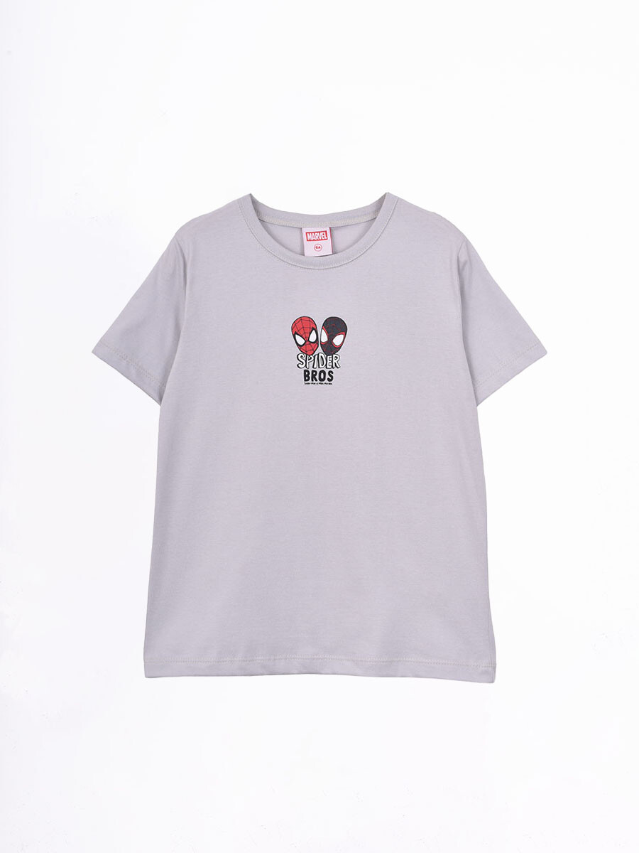 REMERA SPIDER - GRIS CLARO 