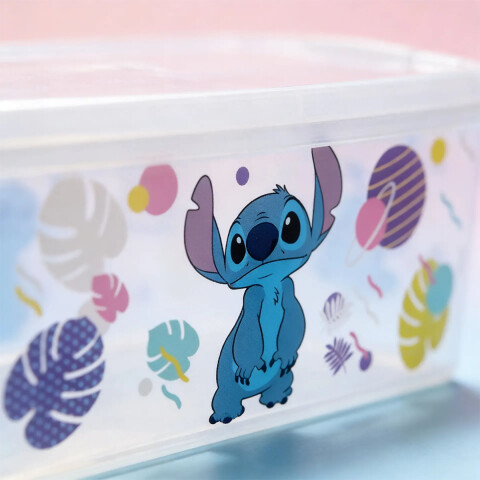 Caja Infantil Organizadora Plástica Stitch 4,2 Lts U