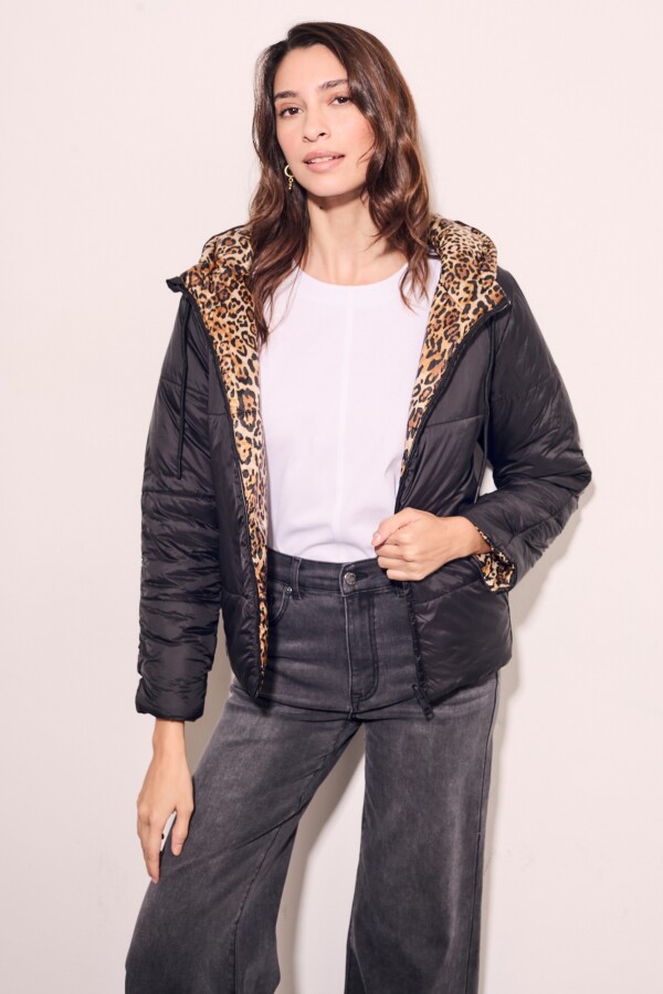 Campera Reversible Negro
