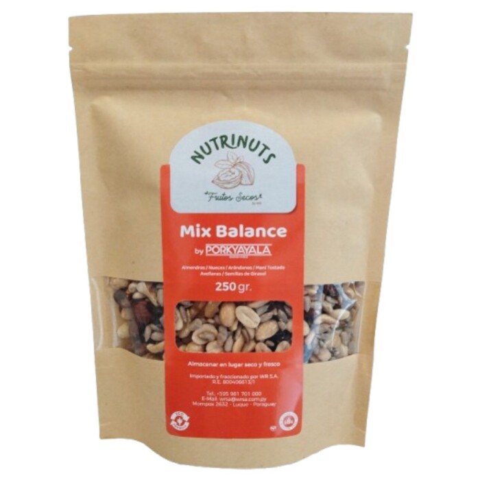 NUTRINUTS MIX BALANCE FRUTOS SECOS 250GR única