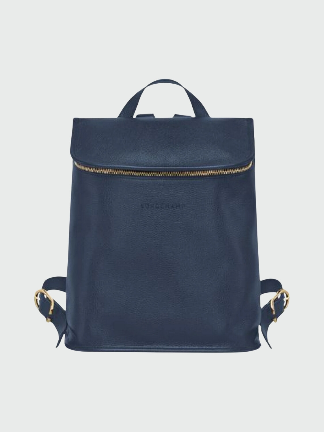 Longchamp -Mochila de cuero, Le foulonné Azul