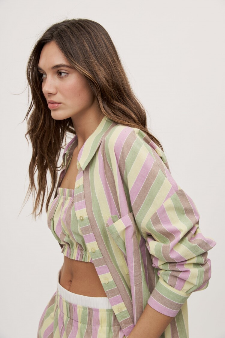CAMISA CAPRI AMARILLO PASTEL