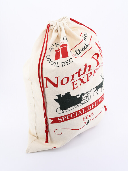 BOLSA TEXTIL PARA REGALOS BLANCO