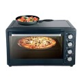 HORNO ELECTRICO 50 LT. CON 2 HORNALLAS VITROCERAMICAS - ELDOM HORNO ELECTRICO 50 LT. CON 2 HORNALLAS VITROCERAMICAS - ELDOM