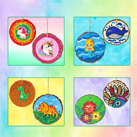 Set Artesanías Madera 2126p Pinturas Diamantes Niños Jug027011