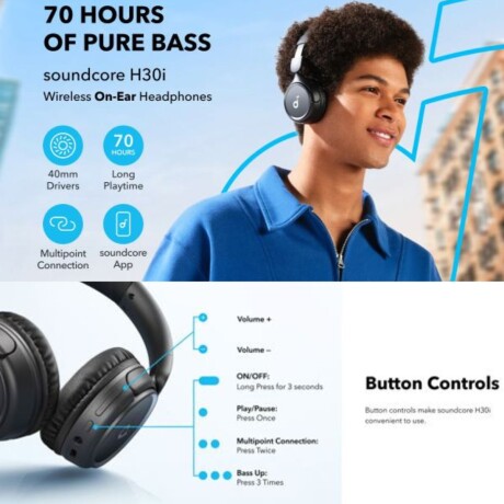 Auriculares inalámbricos Soundcore H30 V01