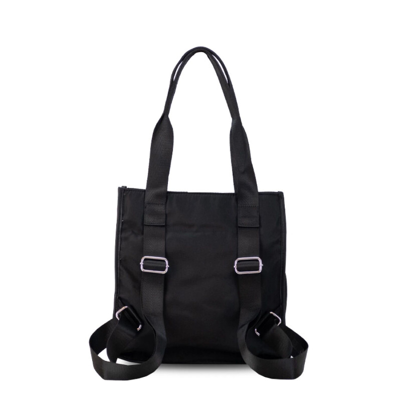 Cartera Mochila en Tela Impermeable Negro