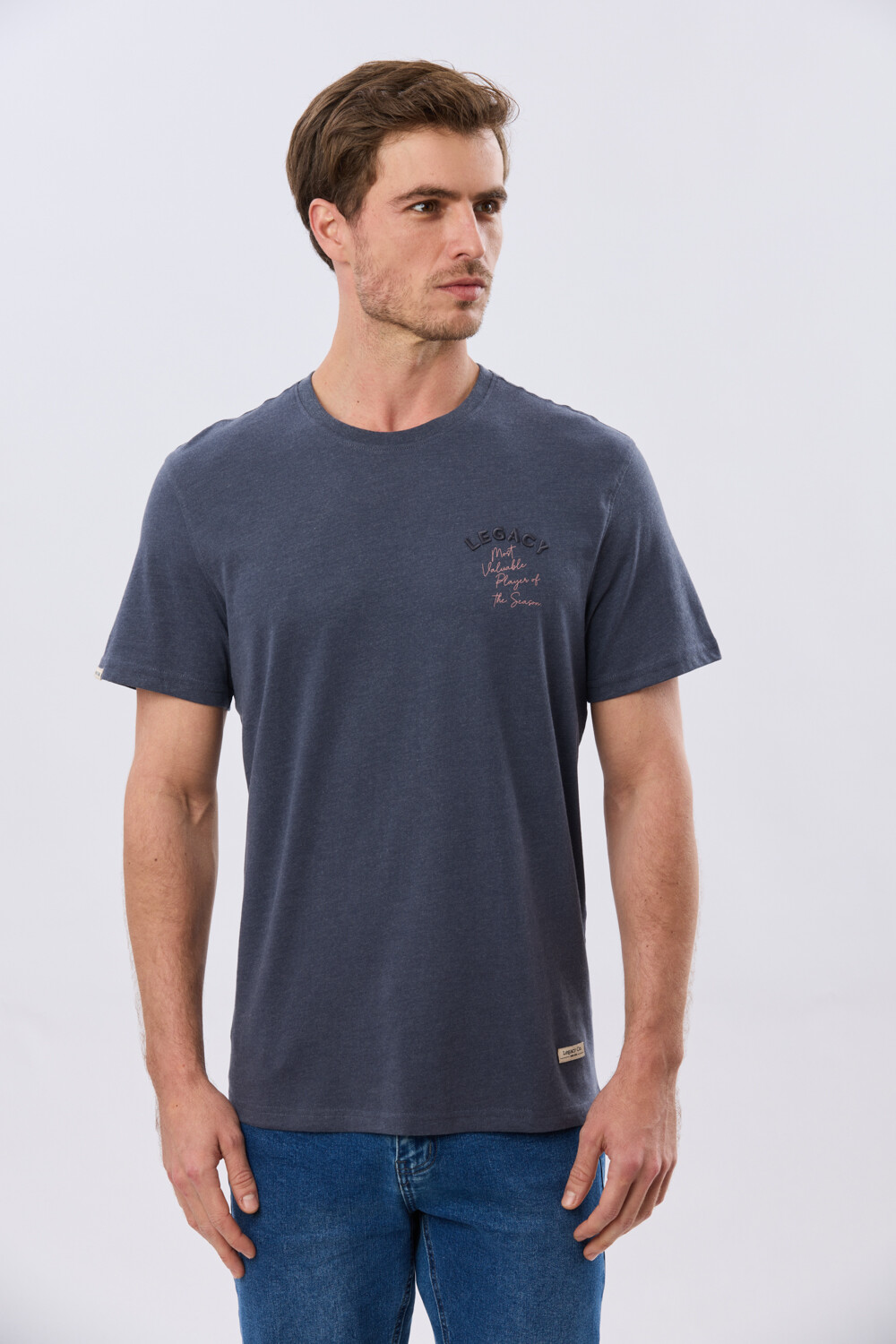 REMERA ESTAMPADA DE ALGODÓN Denim