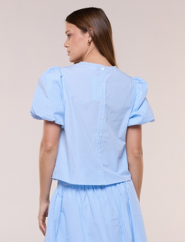 Blusa Con Mangas Abullonadas CELESTE