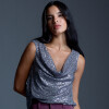 Blusa Lentejuelas GRIS