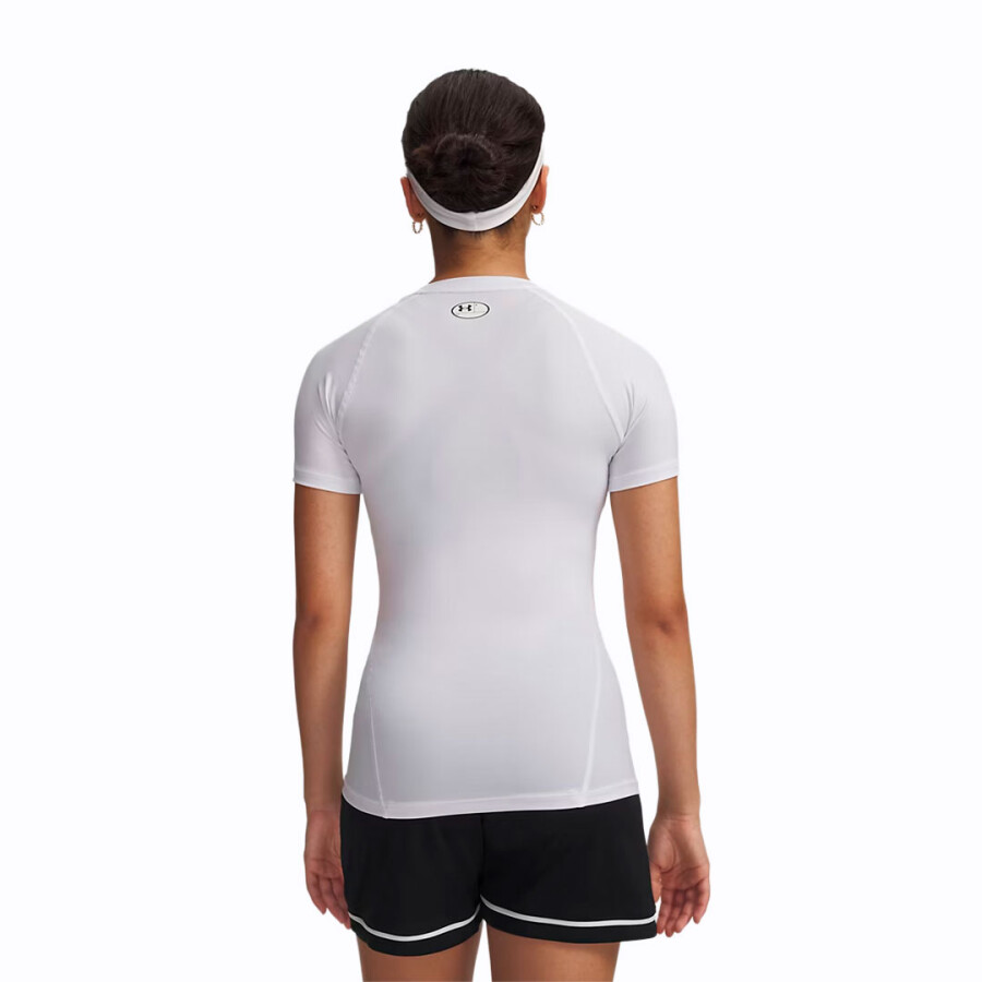 Remera de Mujer Under Armour Heatgear Compression Short Sleeve Blanco