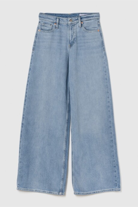 Jean Baggy Tiro Medio Mujer Light Indigo 11