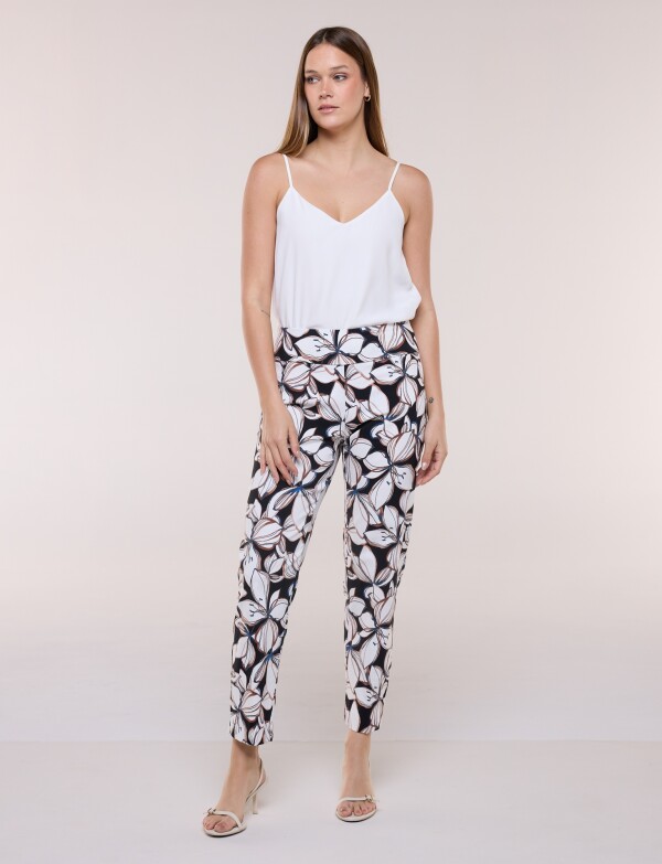 Pantalón Elastizado Estampado CRUDO/MULTI