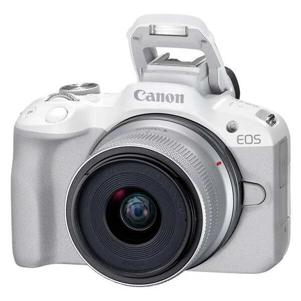 Cámara Mirrorless Canon Eos R50 Con Lente 18-45mm Blanca CAMARA CANON EOS R50 18-45MM