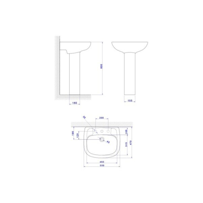 Lavamanos con pedestal ZIP Lavamanos con pedestal ZIP