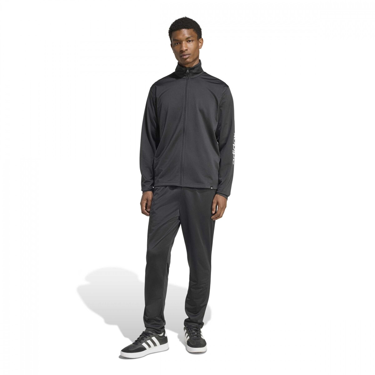 Campera Adidas M LIN TS VL Hombre KE4026 - Negro-blanco 