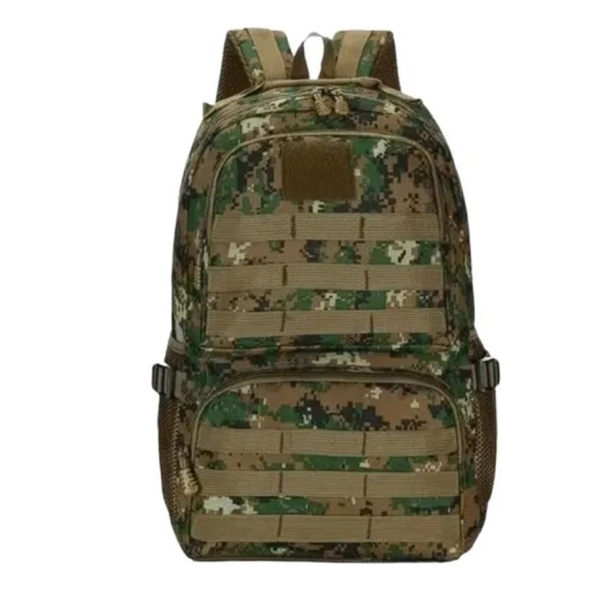 Mochila Táctica Camping 35L Bencor Militar Lona Reforzada - Pixelado verde 