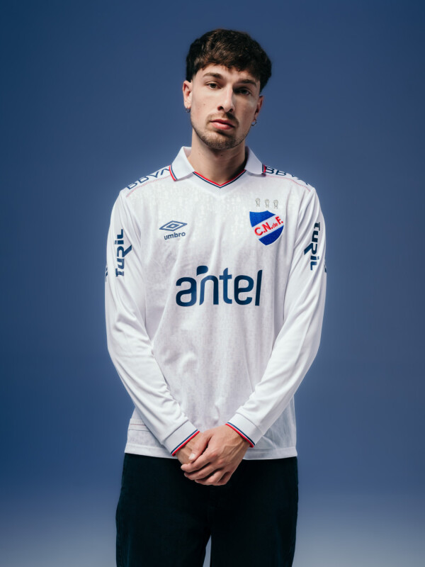 Camiseta Home M/L 2026 Nacional Hombre Skuba, Blanco