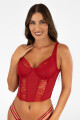 Corset lucent Rojo