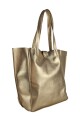Tote Bag de cuero Dorado