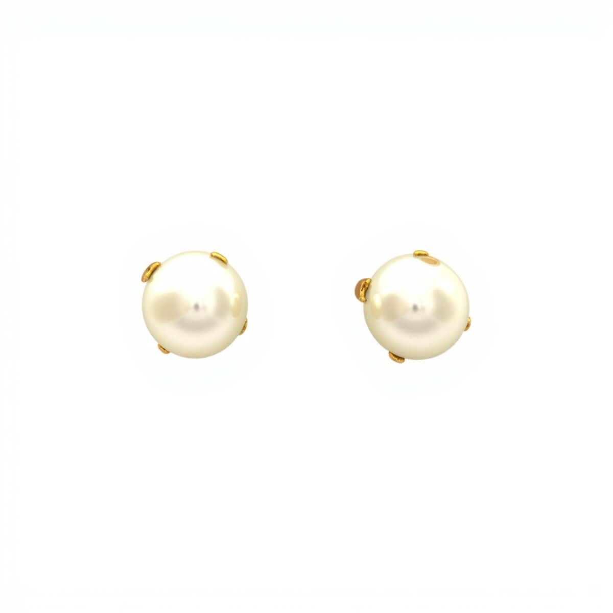 Caravanas Perlas- Oro bajo - Perla española- CA8238 - conperla 