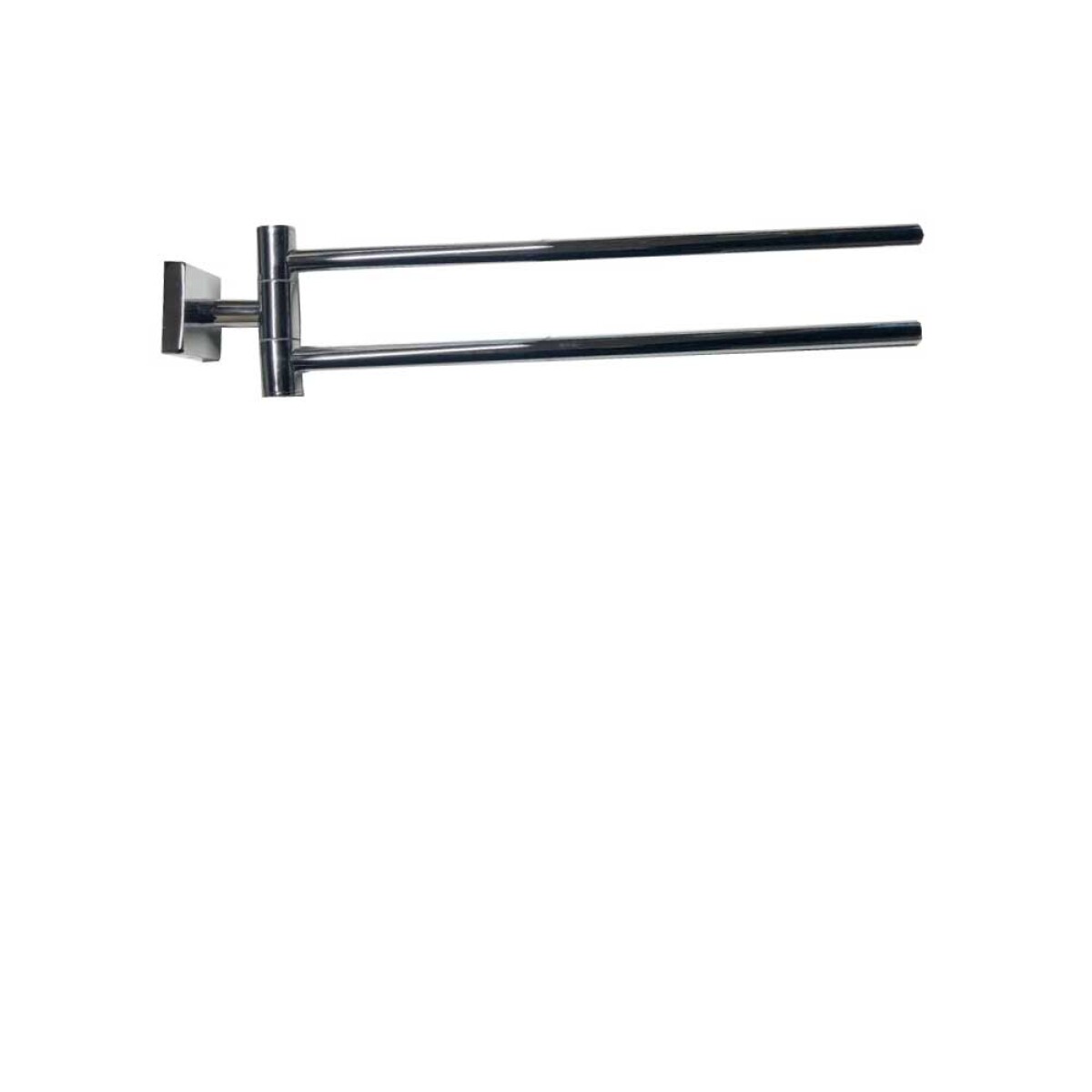 Toallero Giratorio Doble Cromado Linea Apollo 