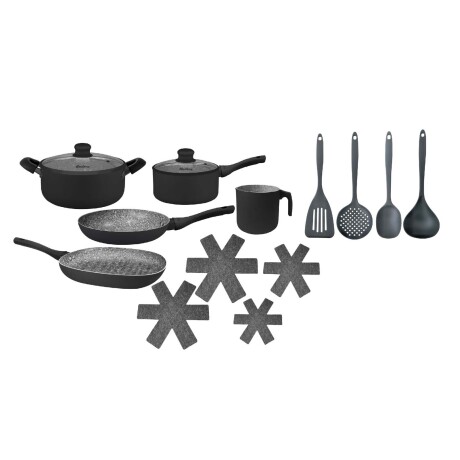 SET GRANITO NEGRO ALUMINIO NEGRO NGRA02