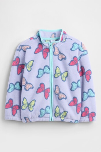 Canguro Con Cierre Polar Toddler Niña Butterflies