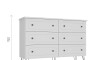 Cómoda Americana PLUS - 6 cajones Blanco