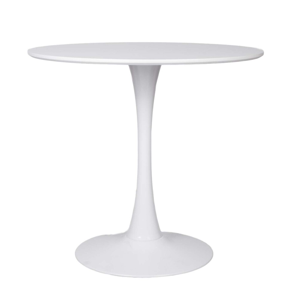 MESA DE COMEDOR MDF-Y-HIERRO BLANCO TULIP II
