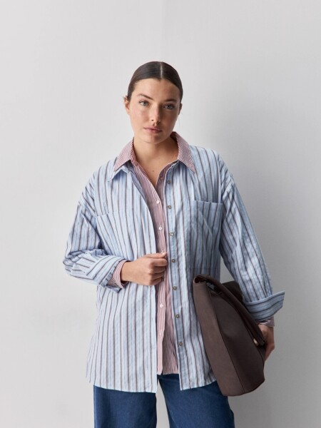 CAMISA ALLIE COLEMAN CELESTE