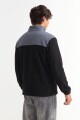 Campera de polar con corderito NEGRO