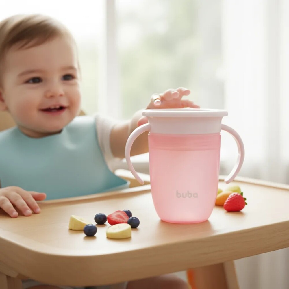 Vaso 360 BUBA pastel colors rosa