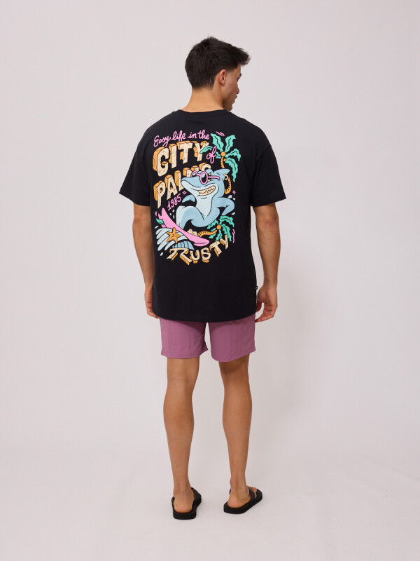 T-SHIRT QUIQUE RUSTY Negro