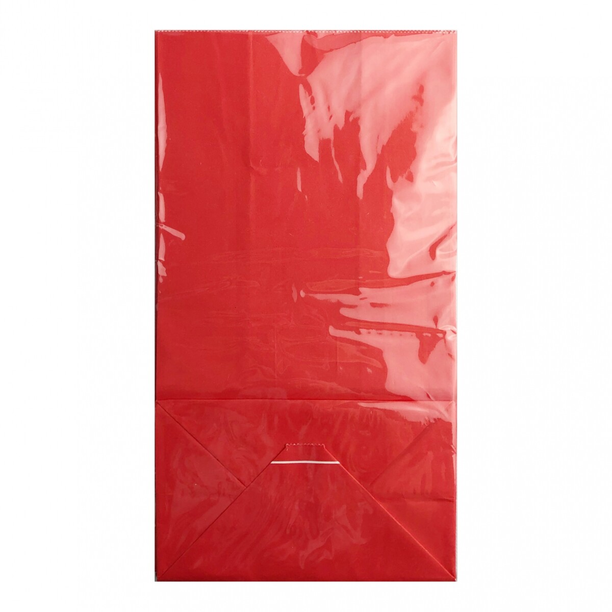 Bolsa de Papel Grande S/Asa x 10 - Rojo 