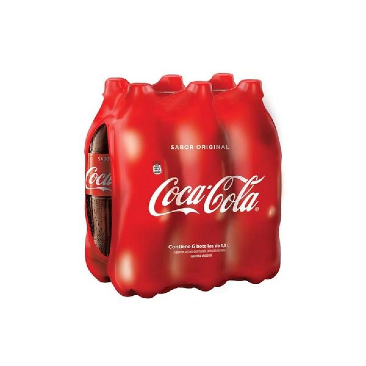 Pack X6 Refresco Coca Cola 1.5 lt Original 