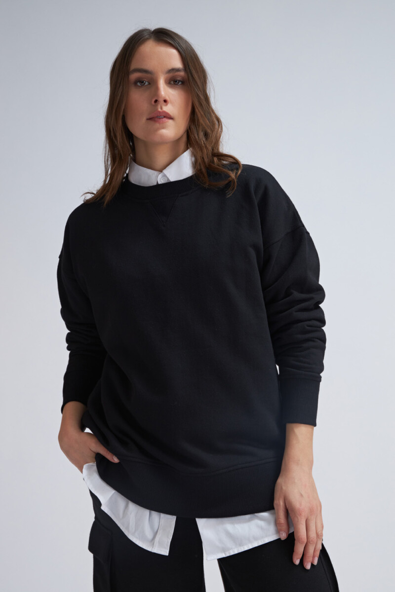 Sudadera deportiva oversize Negro