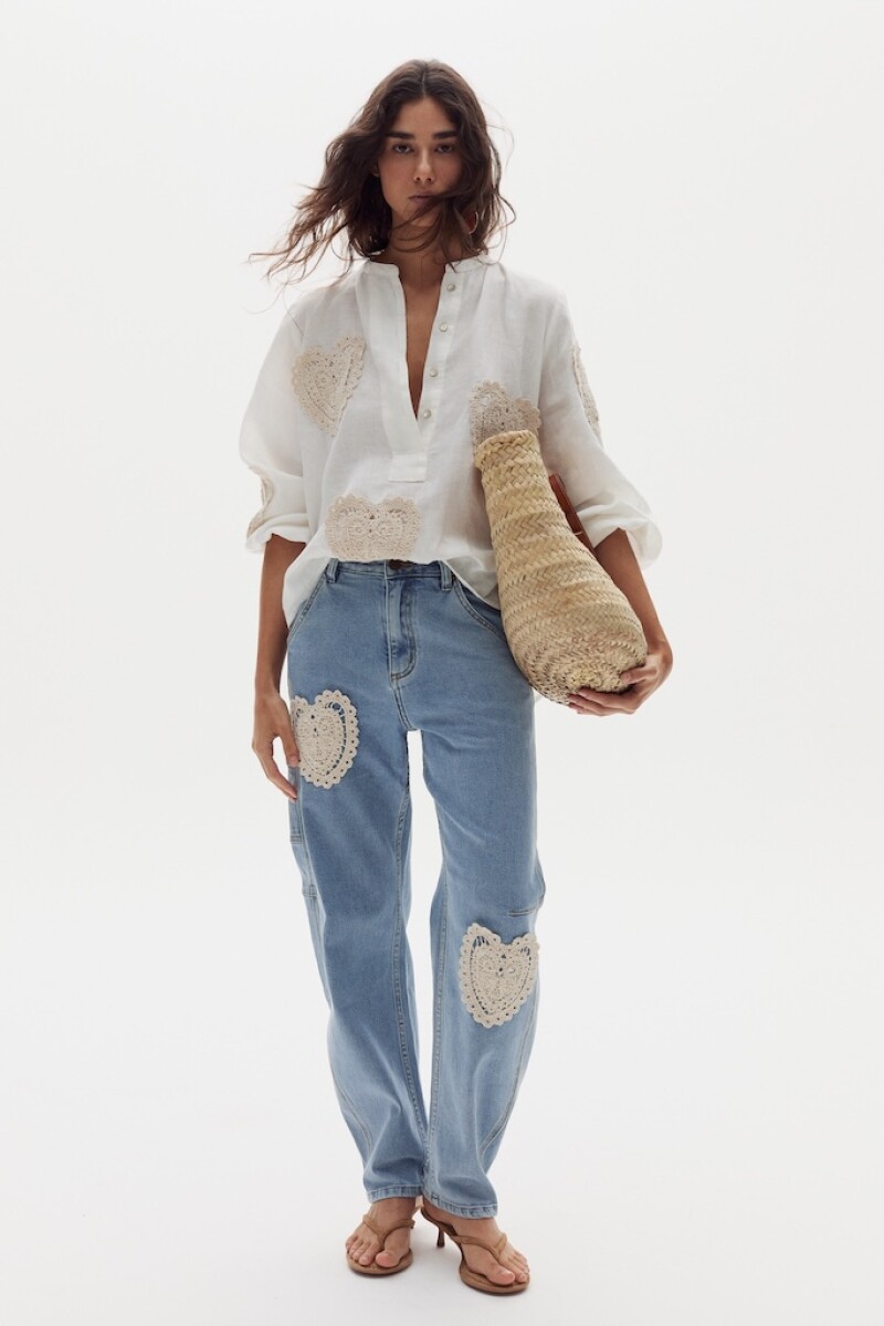 Pantalón Ambar en Denim Cuore Sky Blue