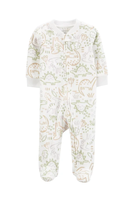 Pijama una pieza de micropolar, con pie, diseño dinos Pijama una pieza de micropolar, con pie, diseño dinos