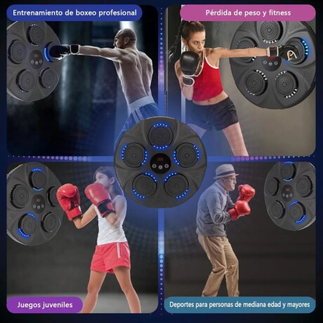 Máquina de boxeo con guantes c/ luz y sonido 5 Golpes BT Máquina de boxeo con guantes c/ luz y sonido 5 Golpes BT