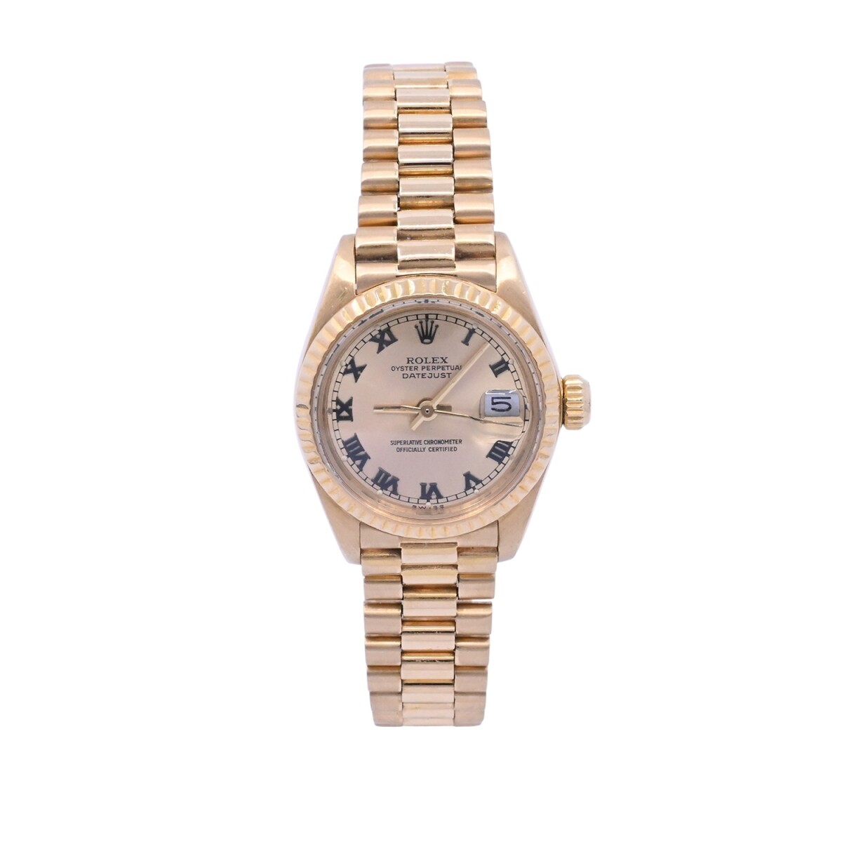 Rolex Date Just Dama oro 18K amarillo 6917 año 1978 caja 26 mm 