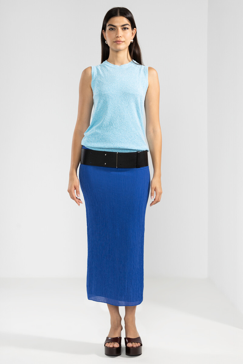 TEE KNIT TOP Celeste