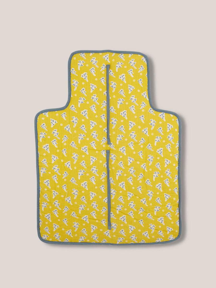 Cambiador Estampado Mimosas Amarillo Oscuro