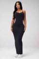 Vestido Strappy Seamless Maxi Dress Mujer Black
