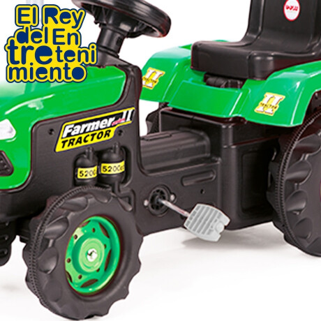 Auto Tractor A Pedal + Remolque Dolu Producto Europeo Verde