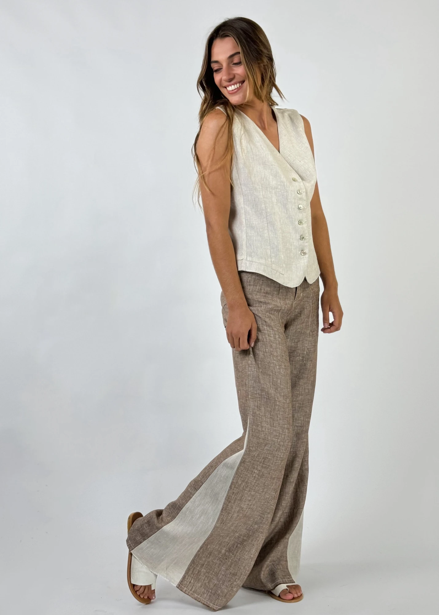 PANTALON JACINTO BLEND marron xs