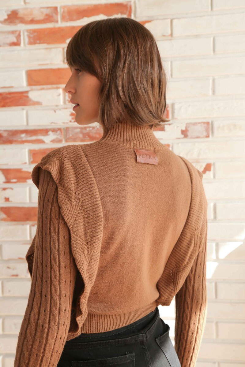 Sweater Bolero Camel