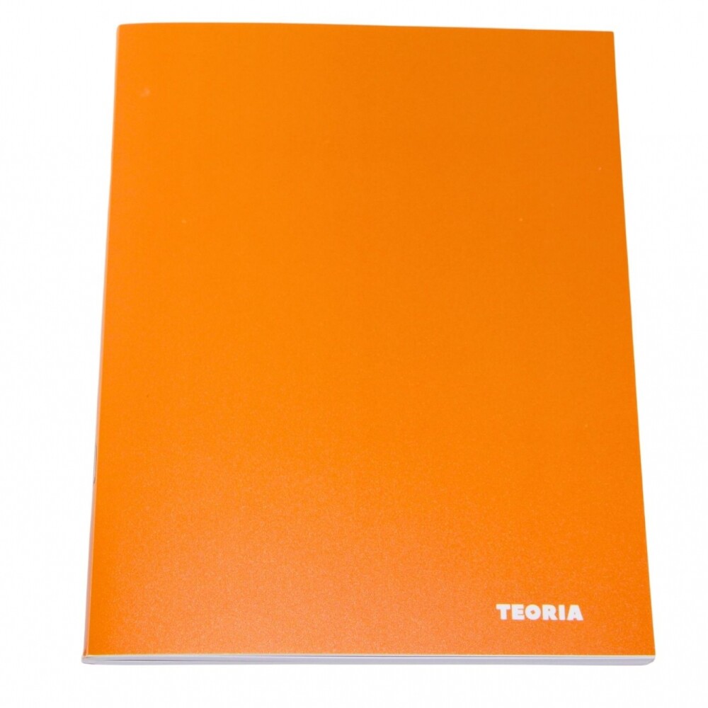 CUADERNO TEORIA 96 HOJAS TAPAS COLORES TAPA NARANJA
