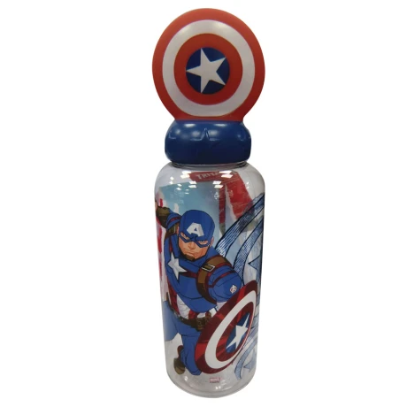 Botella Plástica Infantil 560 Ml CAPITAN-AMERICA