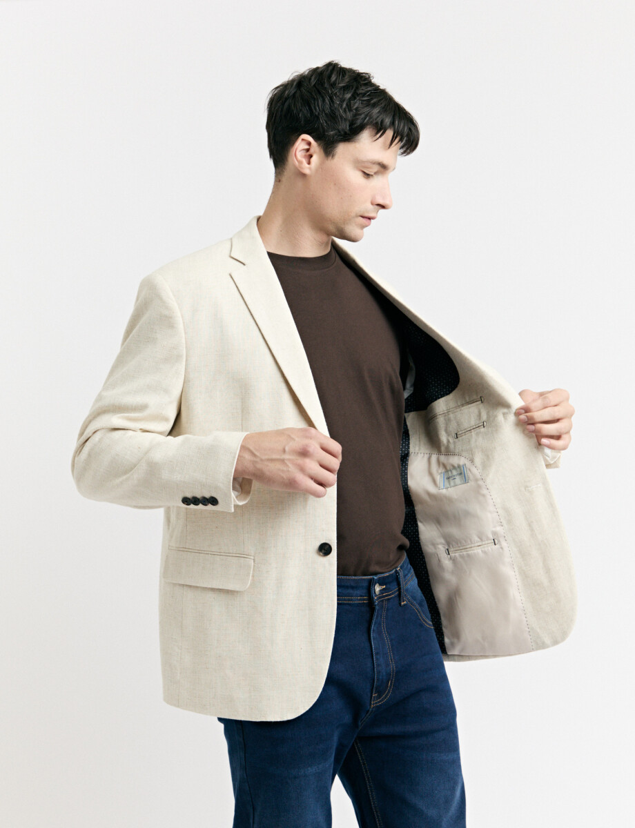 110553 SACO HARRINGTON LABEL Beige